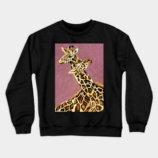 Giraffes Entwined Crewneck Sweatshirt